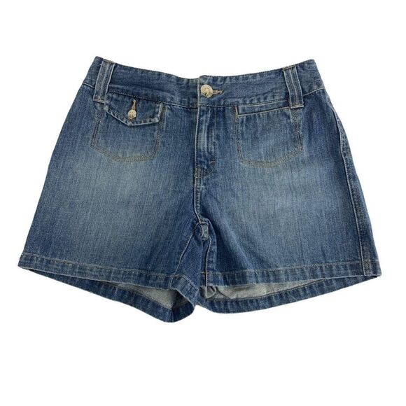 Tommy Hilfiger Pants - Tommy Hilfiger 8 Shorts Jean Denim 28 x 4.5 Mini High Rise Flag Vintage Blue